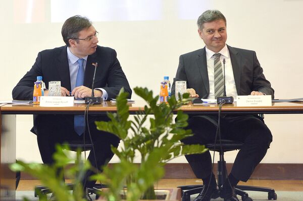 Александар Вучић и Денис Звиздић - Sputnik Србија