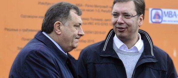 Предсеник Р.Српске Милорад Додик и премијер Србије Александар Вучић - Sputnik Србија