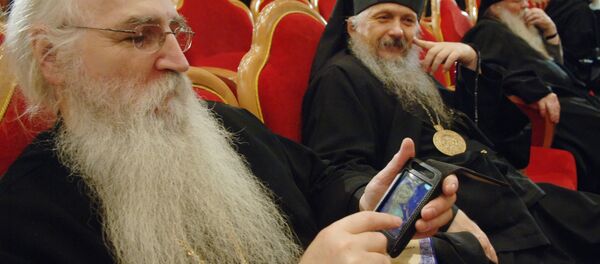 Ruski sveštenici na Arhijerejskom saboru u Hramu Hrista Spasitelja u Moskvi - Sputnik Srbija
