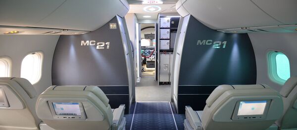 Unutrašnjost aviona Irkut MS-21 - Sputnik Srbija