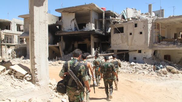 Vojnici Sirijske armije sirijska vojska vojnici sirije sirija - Sputnik Srbija
