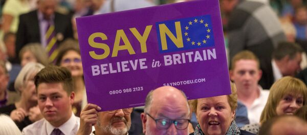 Анти-ЕУ поруке у Великој Британији Анти-ЕУ поруке у Великој Британији - Sputnik Србија