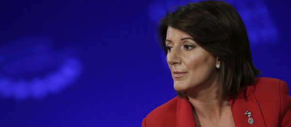 Председница самопроглашене Републике Косово Атифете Јахјага Председница самопроглашене Републике Косово Атифете Јахјага - Sputnik Србија