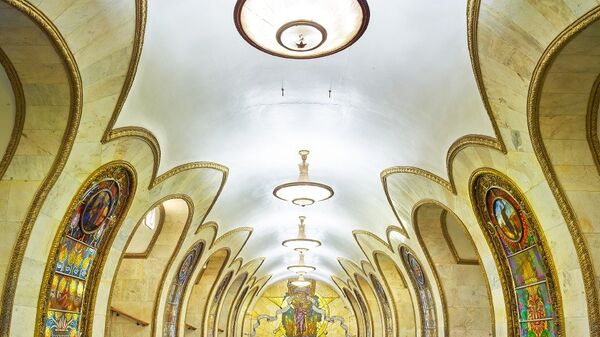Moskovskiй metropoliten: stanciя metro Novoslobodskaя - Sputnik Srbija