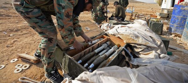 Сиријски војници на борбеним положајима у подручју града Палмире Сиријски војници на борбеним положајима у подручју града Палмире - Sputnik Србија