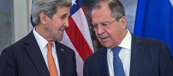 Руски министар иностраних послова Сергеј Лавров, државни секретар САД Џон Кери Руски министар иностраних послова Сергеј Лавров, државни секретар САД Џон Кери - Sputnik Србија