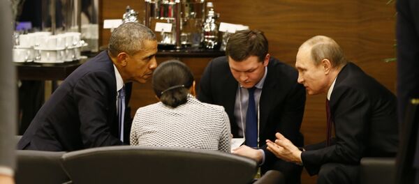 Putin i Obama na marginama samita G-20 u Beleku kod Antalije - Sputnik Srbija