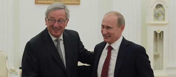 Жан Клод Јункер и Владимир Путин - Sputnik Србија