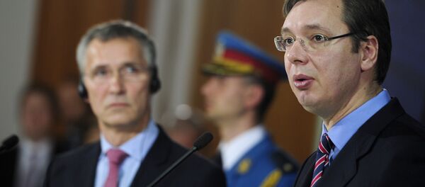 Александар Вучић и Јенс Столтенберг - Sputnik Србија