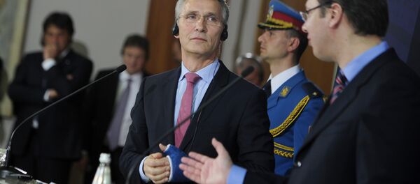 Јенс Столтенберг и Александар Вучић Јенс Столтенберг и Александар Вучић - Sputnik Србија