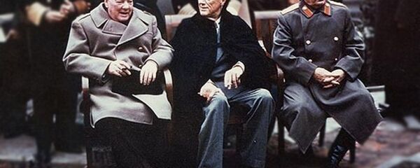 Черчил, Рузвелт, Стаљин на самиту на Јалти 1945 године - Sputnik Србија