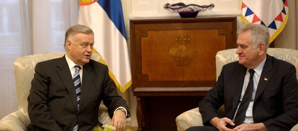 Владимир Јакуњин и Томислав Николић Владимир Јакуњин и Томислав Николић - Sputnik Србија