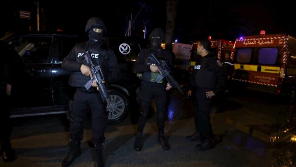 Tuniska policija posle eksplozije u autobusu - Sputnik Srbija