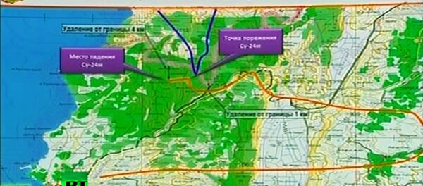 Сателитски снимак лета Су-24 Сателитски снимак лета Су-24 - Sputnik Србија