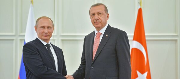 Председник Турске Реџеп Тајип Ердоган и председник Русије Владимир Путин - Sputnik Србија