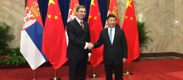 Premijer Srbije Aleksandar i predsednik Kine Si Đinping Premijer Srbije Aleksandar i predsednik Kine Si Đinping - Sputnik Srbija