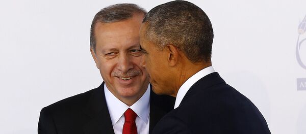 Председник Турске Реџеп Тајип Ердоган и председник Барак Обама - Sputnik Србија
