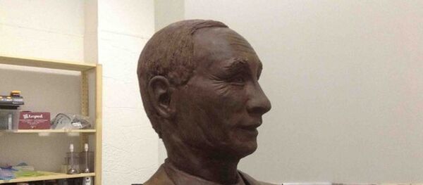 Чоколадна скулптура руског председника Владимира Путина Чоколадна скулптура руског председника Владимира Путина - Sputnik Србија