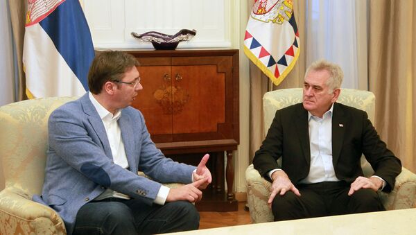 Premijer Aleksandar Vučić i predsednik Srbije Tomislav Nikolić - Sputnik Srbija