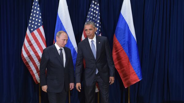 Predsednik Rusije Vladimir Putin i predsednik SAD Barak Obama - Sputnik Srbija