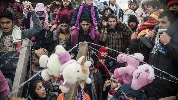 Migranti, izbeglice, Makedonija - Sputnik Srbija