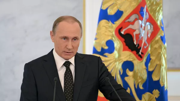 Обраћање председника Владимира Путина на годишњем обраћању Руске Федерације  Савезној скупштини - Sputnik Србија