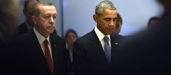 Predsednik SAD Barak Obama i predsednik Turske Redžep Tajip Erdogan - Sputnik Srbija