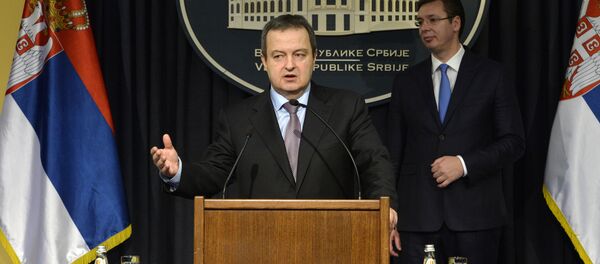 Председник владе Републике Србије Александар Вучић и министар спољних послова Србије Ивица Дачић - Sputnik Србија