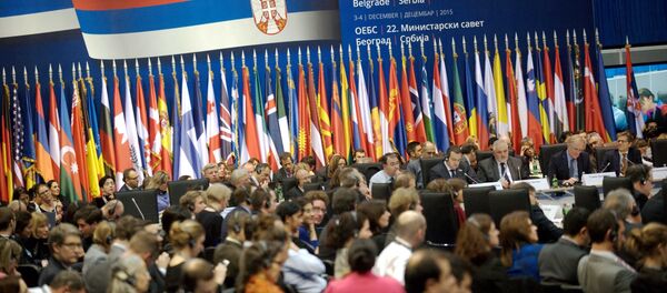 Пленарна седница на 22. Министарском савету ОЕБС Пленарна седница на 22. Министарском савету ОЕБС - Sputnik Србија