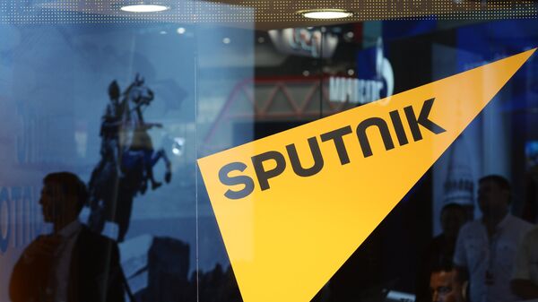 Штанд Спутњика на економском форуму у Санкт Петербургу - Sputnik Србија