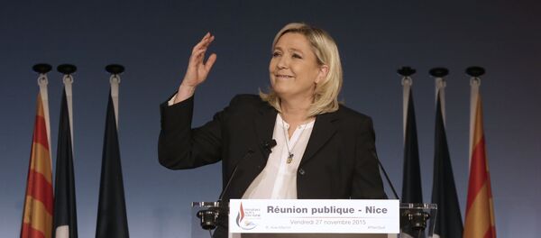 Марин ле Пен, председница Националног фронта Марин ле Пен, председница Националног фронта - Sputnik Србија