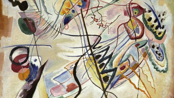 Reprodukcija slike Muzička uvertira Vasilija Kandinskog - Sputnik Srbija