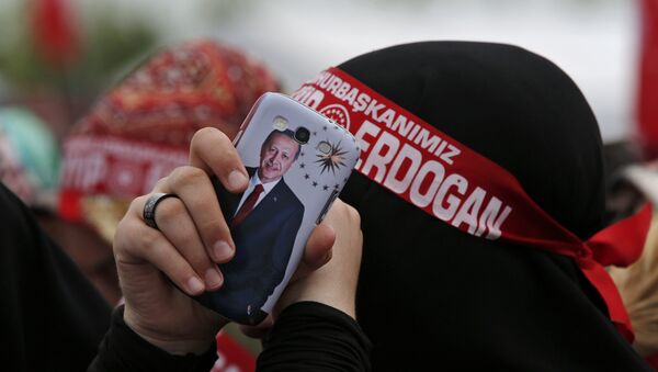Pristalice turskog predsednika Redžepa Erdogana - Sputnik Srbija