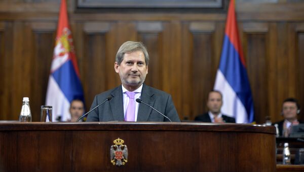Комесар ЕУ за проширење и политику суседства Јоханес Хан - Sputnik Србија