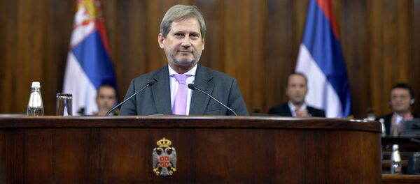 Komesar EU za proširenje i politiku susedstva Johanes Han - Sputnik Srbija