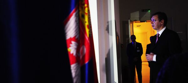 Aleksandra Vučić na prijemu povodom otvaranja pregovaračkih poglavlja sa EU. Aleksandra Vučić na prijemu povodom otvaranja pregovaračkih poglavlja sa EU. - Sputnik Srbija