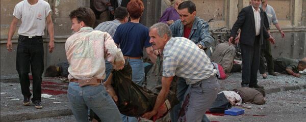 Жртве бомбардовања пијаце Маркале у Сарајеву, 28. августа 1995. - Sputnik Србија
