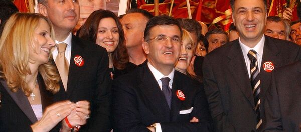 Лидија и Мило Ђукановић, Светозар Маровић и Филип Вујановић - Sputnik Србија