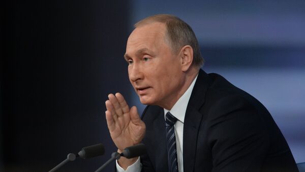 Godišnja konferencija predsednika Rusije Vladimira Putina - Sputnik Srbija