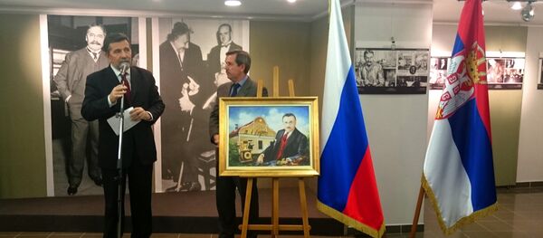 Ambasador Srbije u Rusiji Slavenko Terzić na izložbi u Solženjicinom domu - Sputnik Srbija