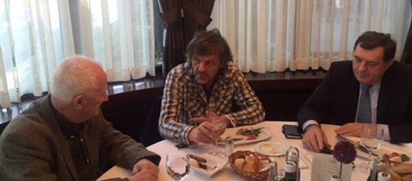 Milorad Dodik, Emir Kusturica, Matija Bećković - Sputnik Srbija