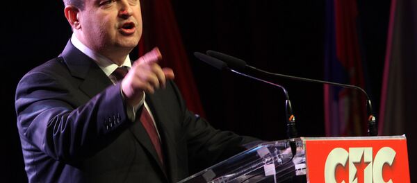 Ивица Дачић на обележавању 25. годишњице СПС-а у Српском народном позоришту у Новом Саду Ивица Дачић на обележавању 25. годишњице СПС-а у Српском народном позоришту у Новом Саду - Sputnik Србија