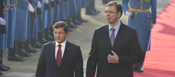 Ахмет Давутоглу и Александар Вучић у Београду Ахмет Давутоглу и Александар Вучић у Београду - Sputnik Србија