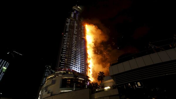 Hotel Adres u plamenu, Dubai - Sputnik Srbija