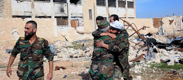 Sirijska vojska u blizini vojne baze Kveiris Sirijska vojska u blizini vojne baze Kveiris - Sputnik Srbija