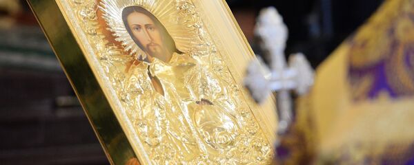 Икона у Храму Христа Спаситеља - Sputnik Србија