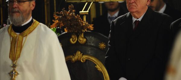 Томислав Николић присуствује божићној литургији у Саборној цркви у Београду - Sputnik Србија