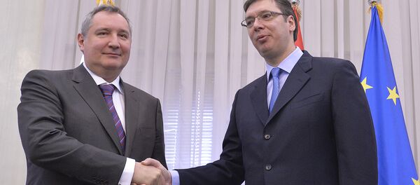 Састанак премиjера Aлександар Вучићи заменика премиjера Руске федерациjе Дмитрија Рогозина Састанак премиjера Aлександар Вучићи заменика премиjера Руске федерациjе Дмитрија Рогозина - Sputnik Србија