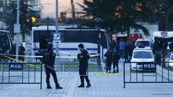 Полиција у Истанбулу после терористичког напада 12.01.2016 године - Sputnik Србија