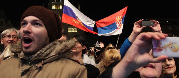 Zastave Rusije i Srbije Zastave Rusije i Srbije - Sputnik Srbija